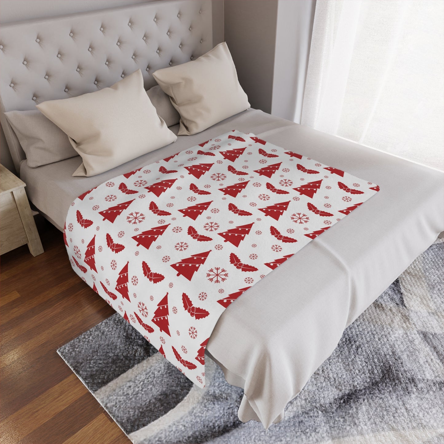 Trees and Snowflakes Throw