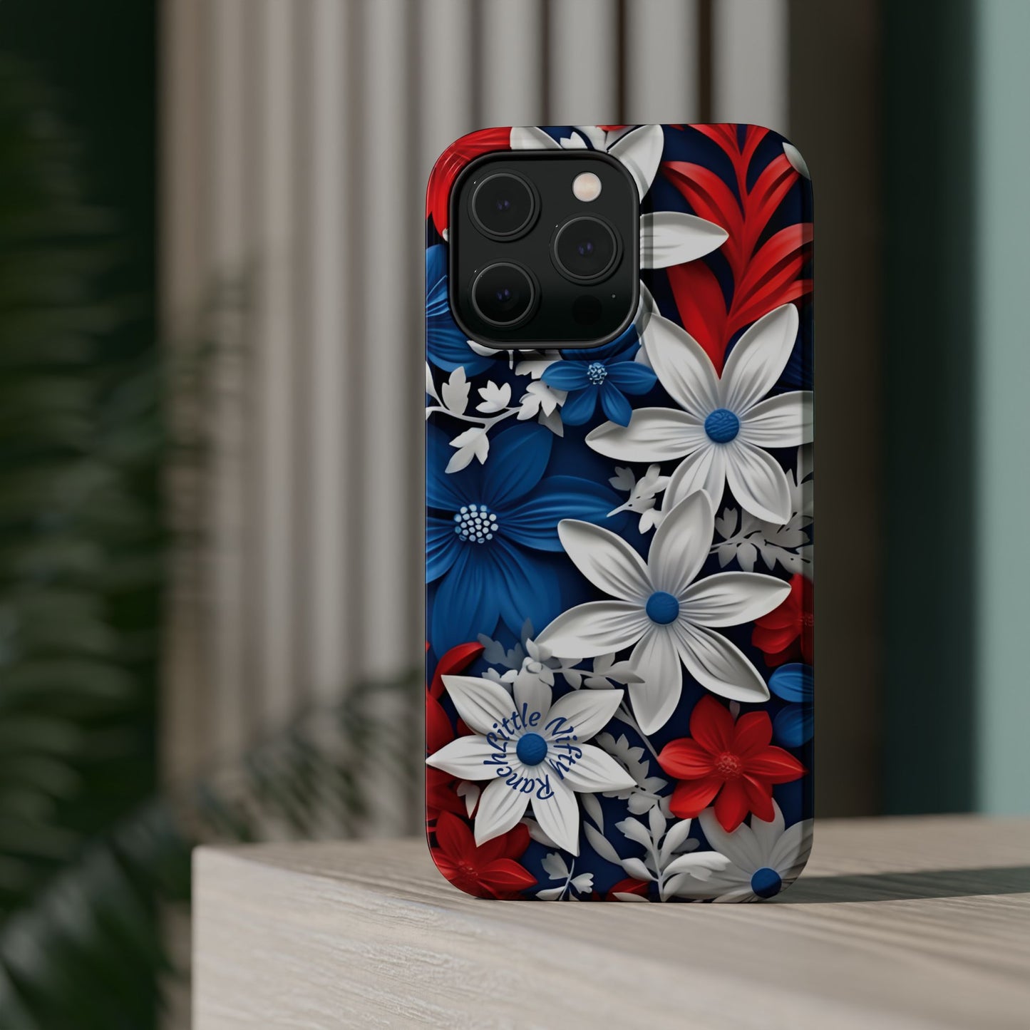 Red, White, and Blue Floral MagSafe