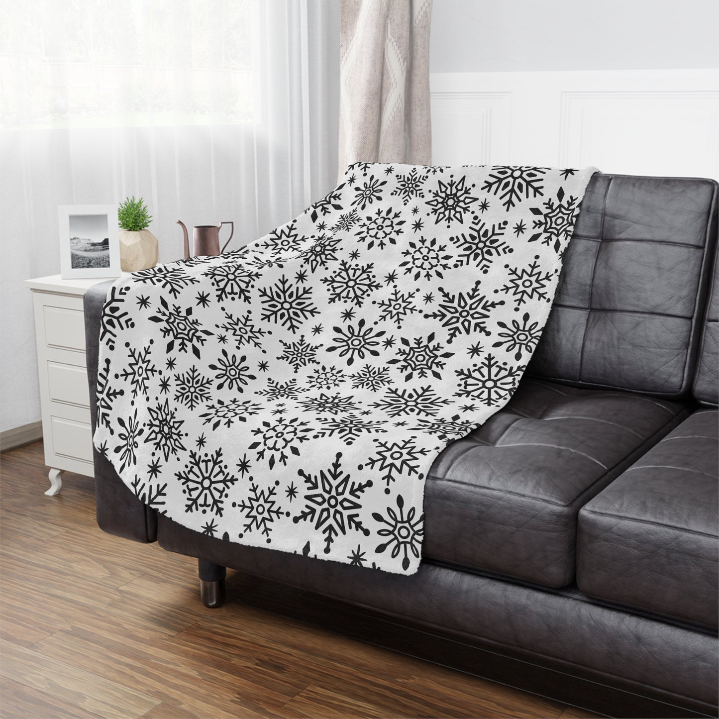 Snowflake Minky Throw