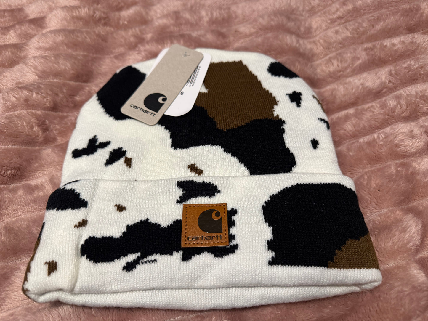 Cow print Carhartt Beanie