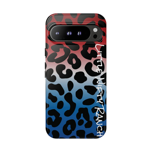 Cheetah Red White and Blue Phone Case