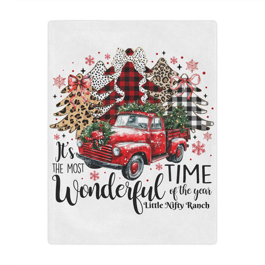 "It's the Most Wonderful Time of the Year" Holiday Throw
